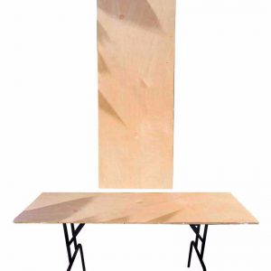 שולחן עץ מתקפל